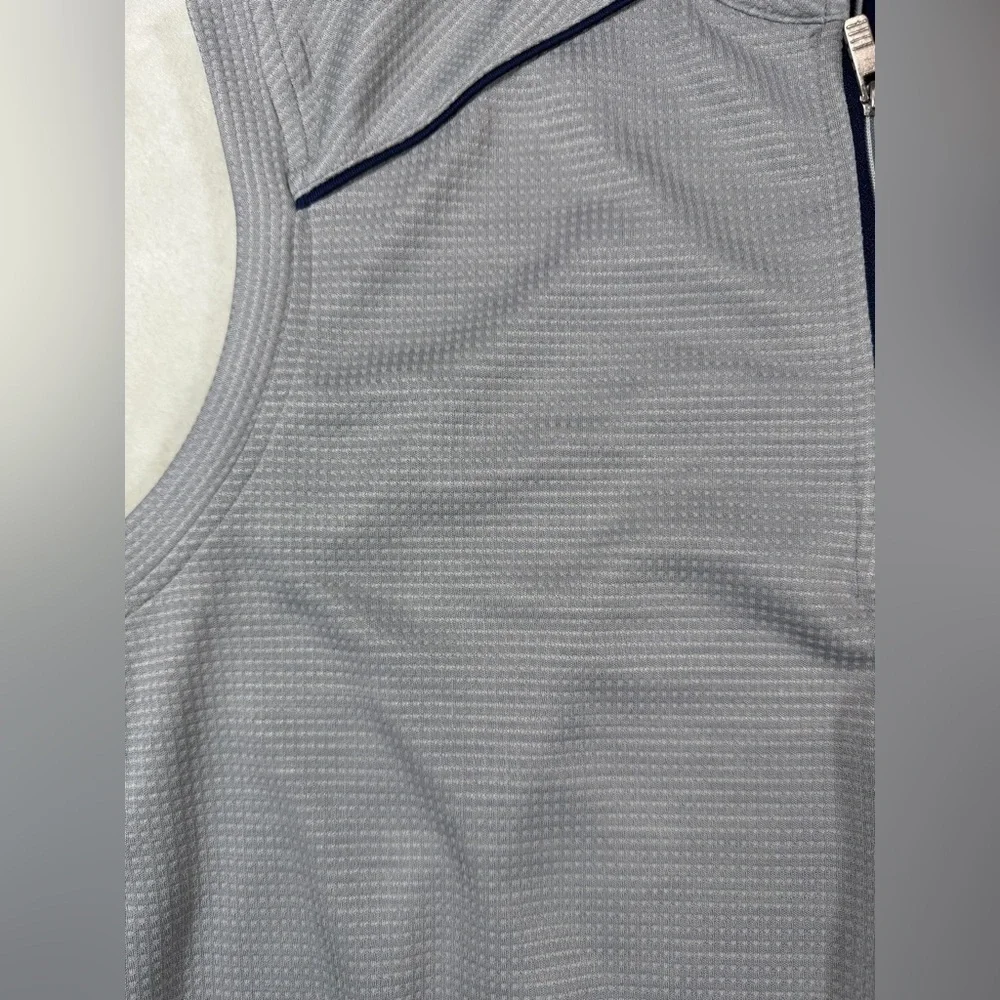 Official Pebble Beach Golf Size Medium Blue and Gray Performance Vest